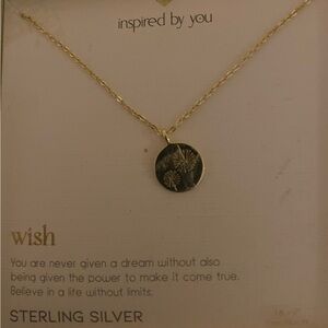 BNIB Inspired By You “Wish” Sterling Silver 14Kt Gold Plated